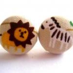 Button Earrings - Inspired..